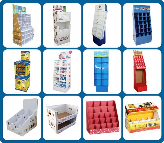 350G CCNB Cardboard Hat Display Rack , Commercial Peg Hook Display Rack