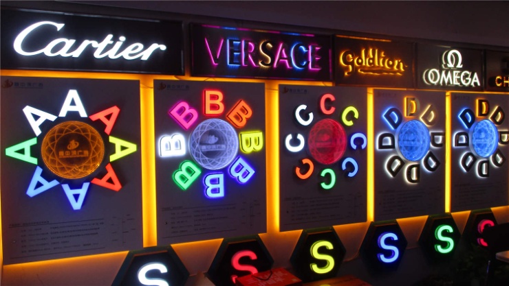 Double-sided luminous light box customize shape color for shop light box energy saving