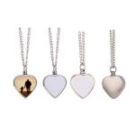 Personalized Sublimation Heart Necklace Blanks For Sublimation Printing