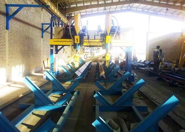 LMH-4000 / 5000 H Beam Production Line Automatic Gantry Weiding Machine High