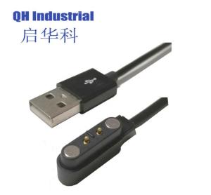 Quality Magnetic Connector Smart Watch Magnet Pogo Pin Charger Cable Fast Charging 2 Pin 4.0mm 12V IP67 Usb Printer Cable wholesale