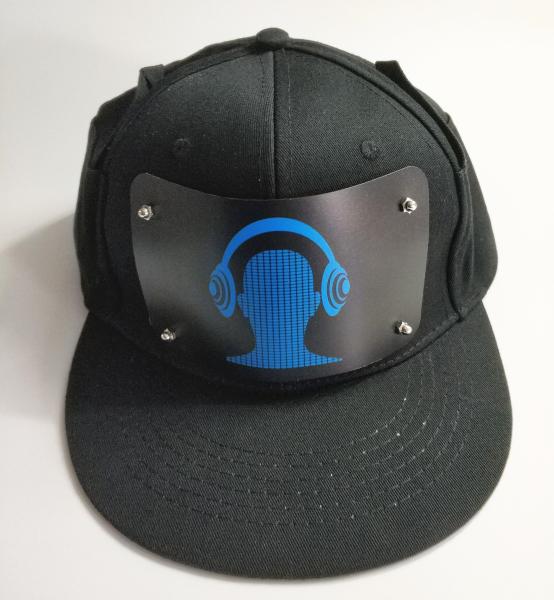 wholesale advertising LED Cap Party Custom Sound Activated EL Hat Light Up El