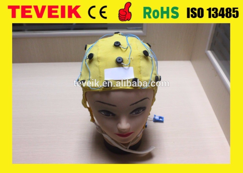High Precision EEG Electrode Cap With Different Sensor Electrodes 16 ~ 128 Channel