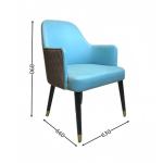 Solid Wood PU Leather Chair for Home Dining Room/Hotel Restaurant in Indoor