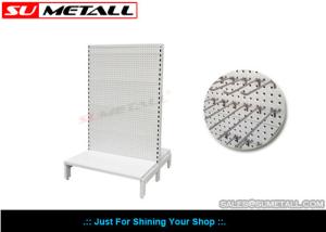 Quality Custom Steel Supermarket Display Shelves With Volcano Perforated Panel wholesale