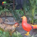 Movement Realistic Animatronic Animals Customized Size Golden Pheasant