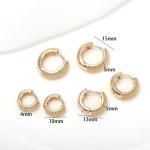 Eco Friendly 18K Gold Plated Multi Small Dot Beads Hoop Earrings For Women Girls