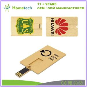 Quality Recycled Biodegradable Credit Card Flash Drive Business Credit Card USB Flash Drive Easy to Carry wholesale