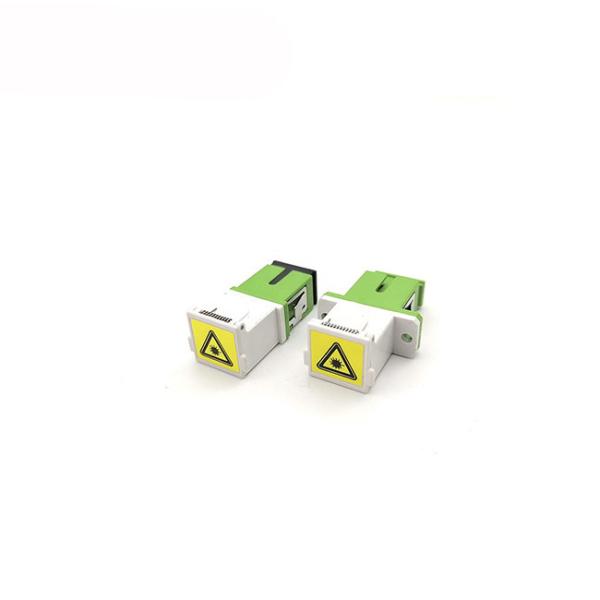 Shutter Single Mode optical fibre connectors Simplex Green SC APC Quick