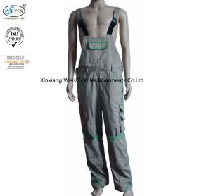 Quality Mens Protective Fr Bib Overalls Cotton Flame Resistant 300gsm Weight wholesale