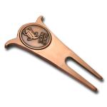 Copper Metal Golf Repair Tool , Promotional Gift Personalized Divot Tool