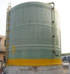 Industrial Chemical FRP GRP Vertical Storage Tank Professional Liquid Tank Water