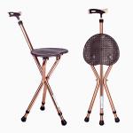 Medical Handicapped Portable Walking Stick Seat 3 Legs Home Nursing