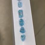 sustom Pear Cut Loose Lab Grown Blue Diamonds With IGI Certificate