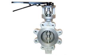 Quality Carbon Steel Lug Type Eccentric Butterfly Valve Manual ANSI 300LB PN40 wholesale