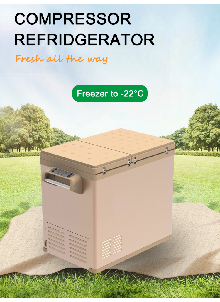 Dual Zone Car Fridge Freezer Portable Cooler Box Mini Freezer Capacity