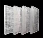 Clear Tempered Ribbed Moru Carving Glass Panels Toughened Fluted Reeded For