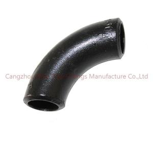 China ANSI Black Carbon Steel A234WPB Seamless Welded Pipe Fittings EN10253 3D Elbow on sale