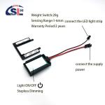 110V 240VAC LED Strip Light Controller Touch Button Wall Switch for Smart Mirror