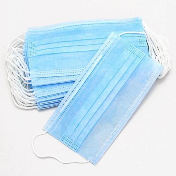 Highly Breathable 3 Layers Fabric Antibacterial Face Mask nonwoven medical