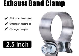 Quality Catalytic Converter Repair Parts 2.5&quot; Narrow Band Clamp For Exhaust Tip wholesale