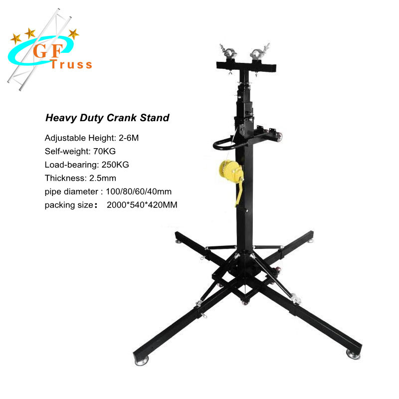 6M Height Aluminum Light Truss Stand Telescopic Lifting Tower