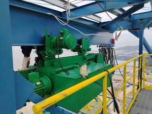 Quality Tank top maintenance lifting machinery equipment LNG curved rail electric hoist LNG monorail winch curved rail crane wholesale