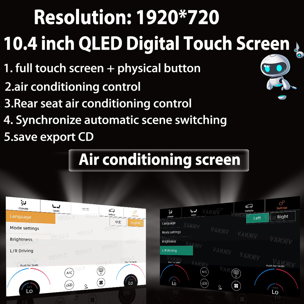 Android 13.0 head unit For Land Rover Range Rover Sport L494 2013-2017 touch screen climate control car stereo with AC