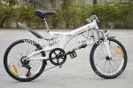 OEM White 20 Inch Carbon Fiber Folding Mountain Bike