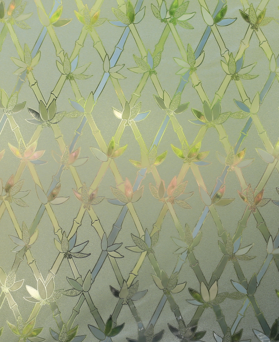 Decorative Window Film No Glue Privacy Static Cling Glass Films with Self-Adhesive