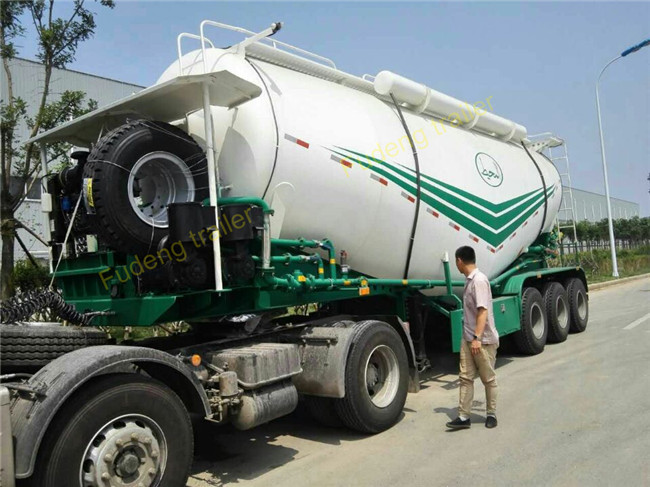 35 CBM Cummins Motor Bulk Tanker Trailers / BPW Axle Bulk Cement Truck