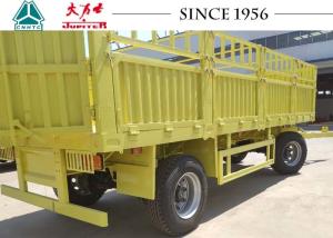Quality 80000kg Gooseneck Flatbed Trailer 4 Axle High Fence wholesale