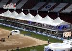 White Event Pagoda Gazebo Canopy Tent , Aluminum Frame Removable Equipment