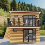 Galvanized Steel Bending 180g Movable 40ft 20ft Prefab Container House for