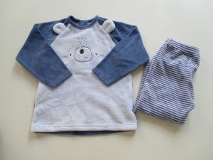 Quality Elasticated Waist Baby Boy 2pcs Set Embroidery Cute Bear wholesale