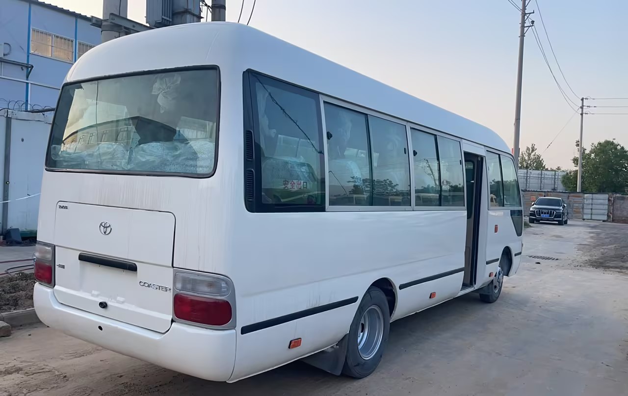 Left Drive Toyota Coaster Bus Low Kilometers Good Condition and Durable Diesel Engine