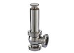 Hygienic Sanitary Pressure Relief Valves Manual Gear Powered Union Connection