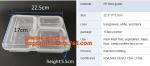 Airtight leakproof microwave custom rectangle plastic meal compartment bento
