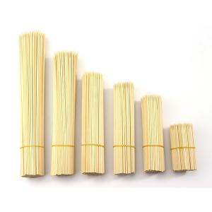 Quality Disposable Bamboo Marshmallow Roasting Sticks 40cm Length 4 - 6mm Diameter wholesale