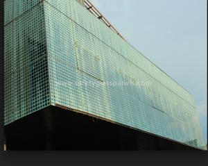 Quality 8mm Curve Printed Tempered Glass Fountains And Doors , Double Sided Printing wholesale