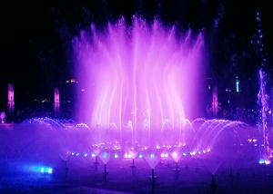 Quality Outside Electric Digital Water Fountain , Light And Music Fountain Large Scale wholesale