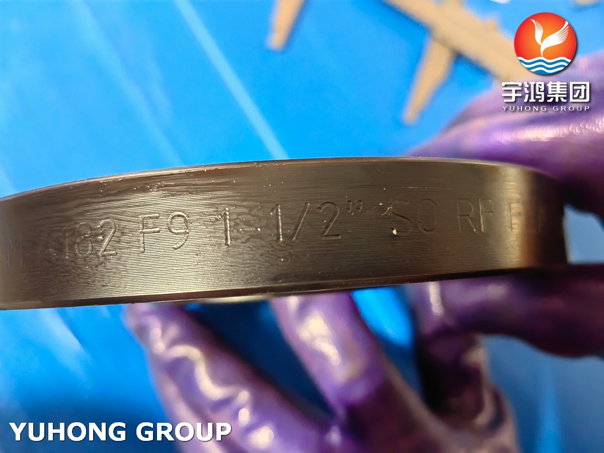 ASTM A182 F9 Alloy Steel Forged Flange Sorf Wnrf Flange , B16.5 B16.47