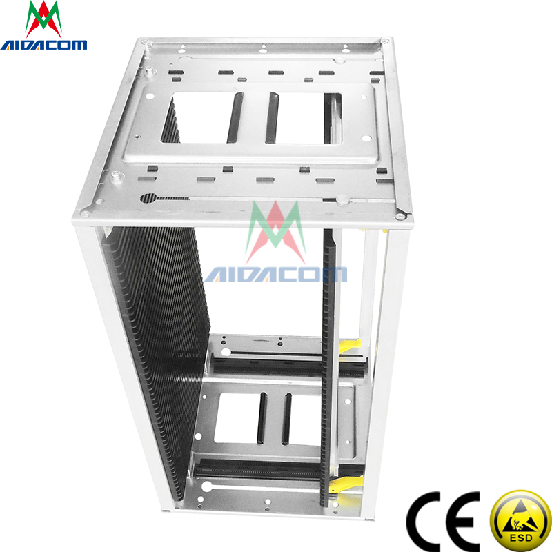 Traceless 10e6 Ohm Metal Plastic ESD Magazine Rack