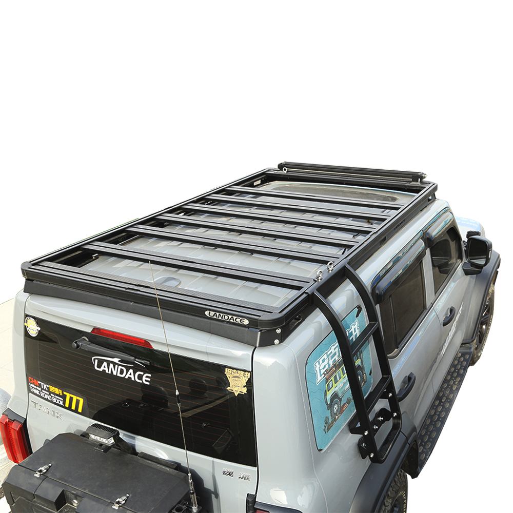 Landace Logo N.W. 25.3kg Car Roof Basket Aluminum Alloy Roof Rack for Tank 300