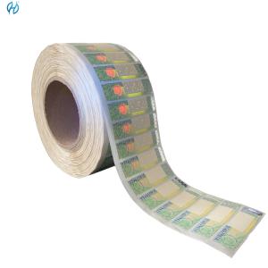 Quality Custom Order Anti-counterfeiting Tobacco Tax Stamp with Holographic Hot Stamping/Security Anti-copy Design wholesale
