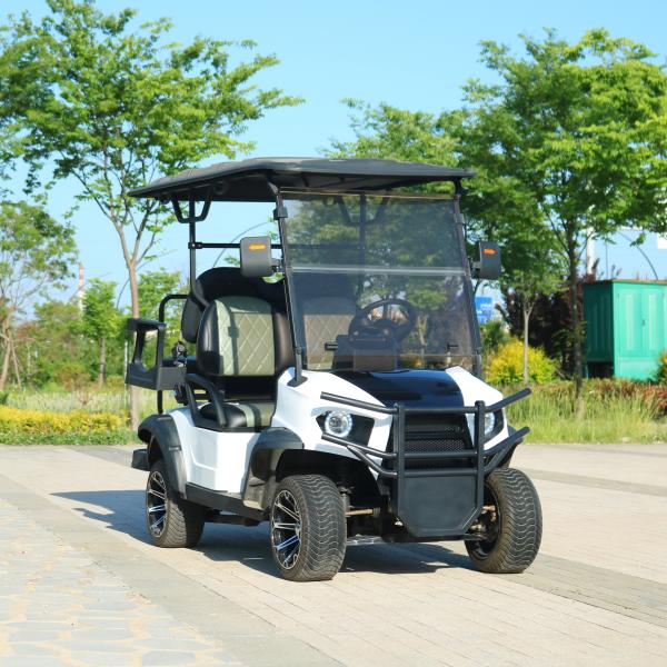 New 2+2 Seats 5kw Motor Electric Golf Cart Independent Suspension Electromagneti