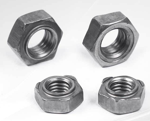 Imperial Measurement System M6 M8 M10 Bolts Length Hex Weld Nuts with Chrome Plated Finish Stainless Steel