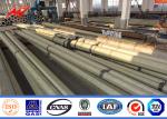 Street Light 3mm Galvanized Steel Pole With Single Bracket
