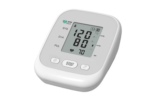 LCD ABS Arm Cuff Blood Pressure Monitor , Plastic Upper Arm Blood Pressure