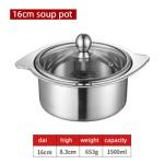 Factory Price Silver Kitchenware Soup Pot Double-flavor Cooking Pot Mini Hotpots